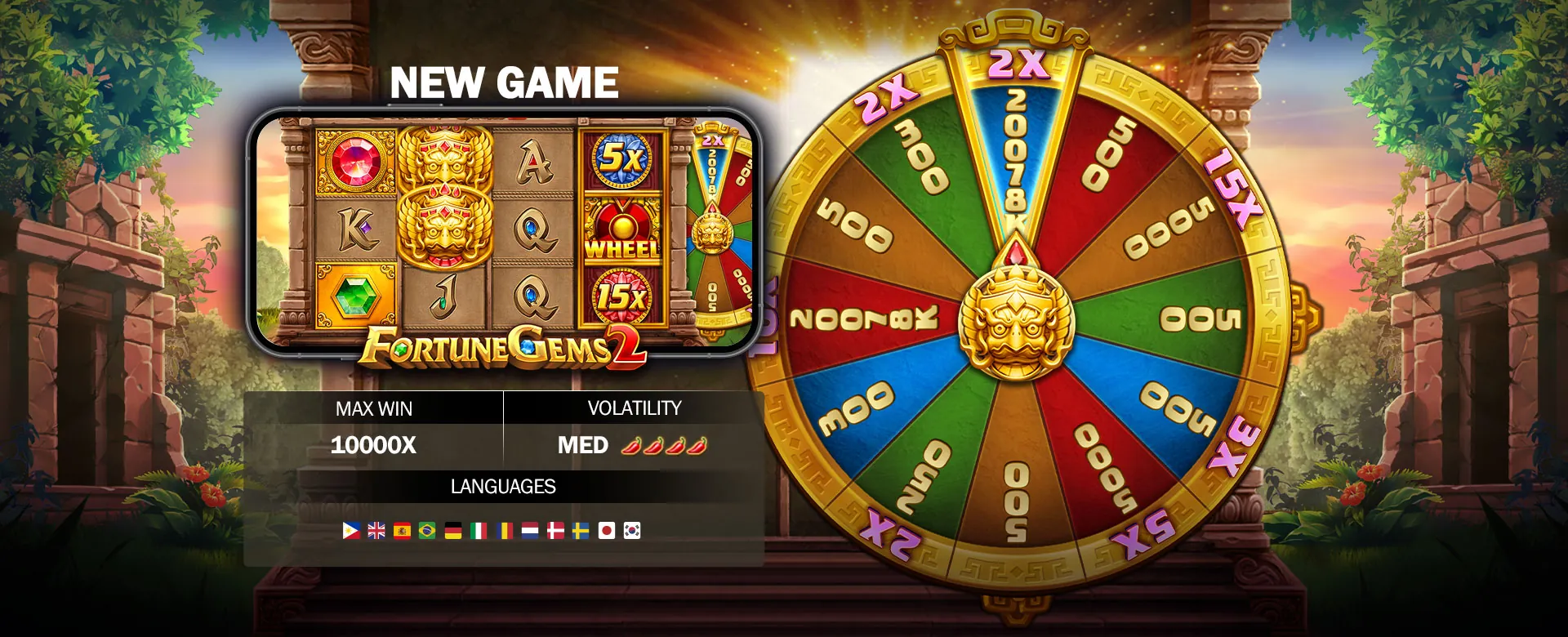 Dynamic 8k8 Slot Game Background